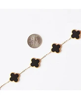 The Lovery Onyx Clover Bracelet 14K Gold