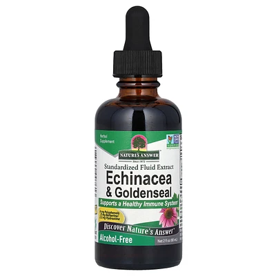 Nature's Answer Echinacea & Goldenseal Standardized Fluid Extract Alcohol-Free - 2 fl oz - Assorted Pre