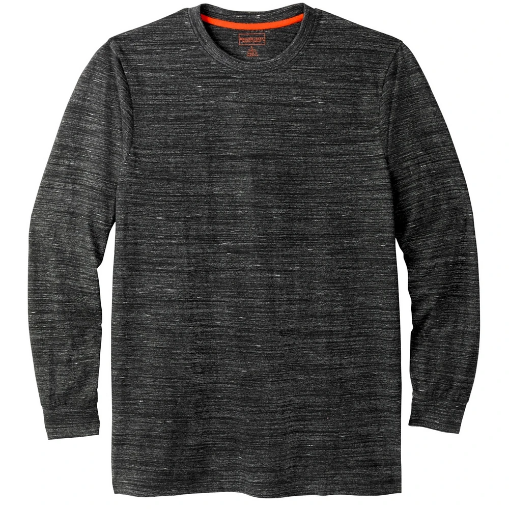 Boulder Creek Big & Tall by KingSize Heavyweight Long-Sleeve No Pocket Crewneck Tee