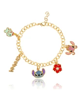 Disney Lilo and Stitch Fashion Stitch Charm Bracelet, 7+1'' Chain