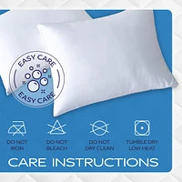 Maxi Cotton Microfiber Fill Breathable Pillow – White (1 Pack)