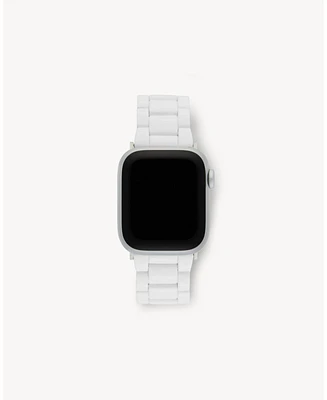 Machete Apple Watch Band in White Universal Fit / Black Hardware