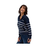 Bench Dna Women's Nara Half-Zip Stripe Sweater