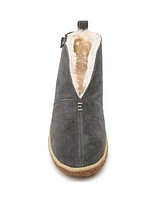 Minnetonka Women's Tucson Suede Slipper Booties