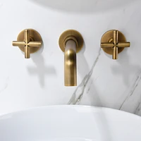 Streamdale Furniture Bathroom Faucet Wall Mounted Bathroom Sink Faucet