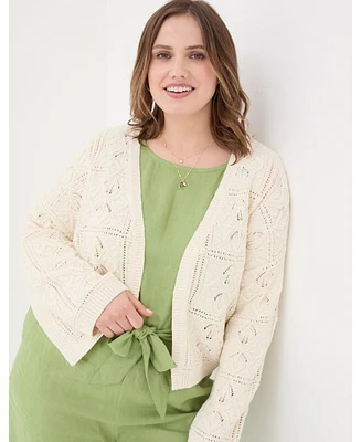 FatFace Plus Annabelle Patchwork Cardigan