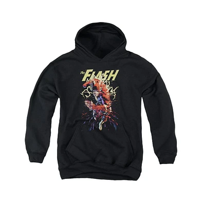 Justice League Boys of America Youth Ripping Apart Pull Over Hoodie / Hooded Sweatshirt