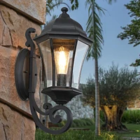 Streamdale Furniture Outdoor Waterproof Glass Retro Wall Lamp