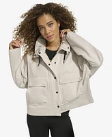 Karl Lagerfeld Women's Short A-Line Jacket