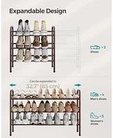 Slickblue Expandable Shoe Rack,Shoe RackMetal Shoe Shelf Storage, Shoe Organizer