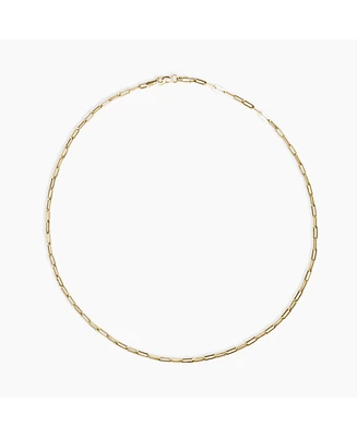 sanctuaire Dainty Link Necklace 14K Solid Gold