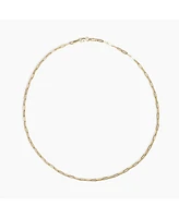 sanctuaire Dainty Link Necklace 14K Solid Gold