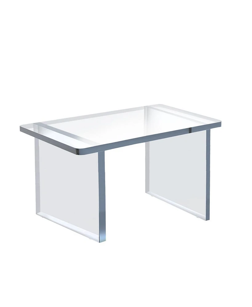 Azar Displays Clear Acrylic 11.75"W x 7.75"D x 8"H 1/2" Thick Deluxe Riser w/Bumpers