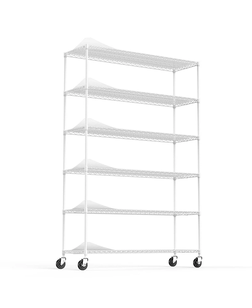 Simplie Fun Height Adjustable Metal Garage Storage Shelves