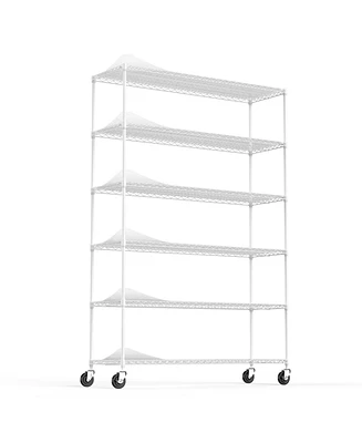 Simplie Fun Height Adjustable Metal Garage Storage Shelves