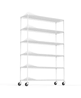 Simplie Fun Height Adjustable Metal Garage Storage Shelves