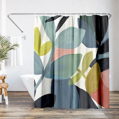 71x74 Floral Shower Curtain - Embodiment by Pi Creative Art