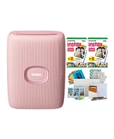 Fujifilm Instax Mini Link2 Instant Smartphone Printer (Soft Pink) Bundle