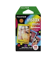 Fujifilm Instax Mini Twin Film Rainbow Frame Film Pack (100 Exposures) Bundle