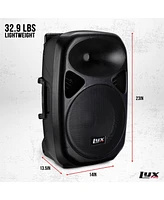 LyxPro 12 Inch Rechargeable Battery Pa Speaker, Pa System W/Bluetooth