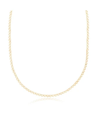 The Lovery Gold Heart Link Necklace