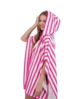 Banana Boat Terry Ruana with Hood - French Stripes