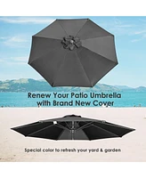 8 Ft Patio Umbrella Replacement Canopy Market Table Top Outdoor Beach Poolside