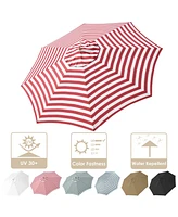 13 Ft Patio Umbrella Replacement Canopy Market Table Top Outdoor Sunshade Cover