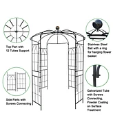 Birdcage Shaped Metal Garden Arch Gazebo