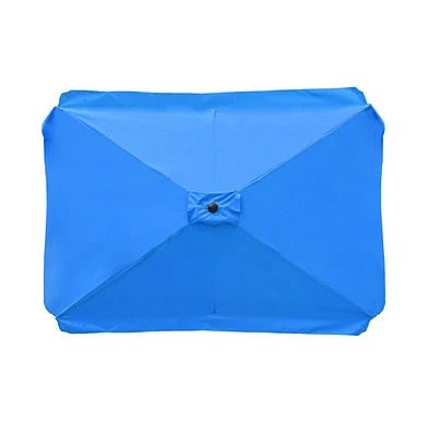 Yescom Patio Rectangle Umbrella Canopy Replacement Parasol Sunshade Cover f/ 6.5x10 ft Umbrella