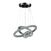 Streamdale Furniture Adjustable Eira Small Crystal Led Chandelier