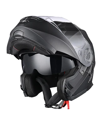 Ahr Run-M3 Modular Flip Up Helmet Full Face Dual Visor Dot Motorcycle Bike