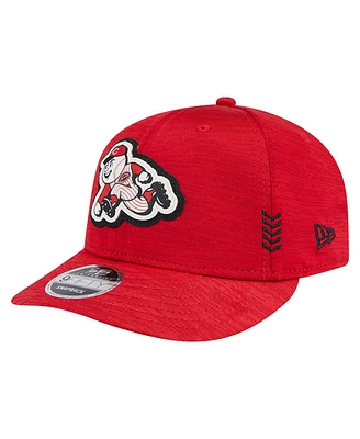 New Era Men's Red Cincinnati Reds 2024 Clubhouse Low Profile 9FIFTY Snapback Hat