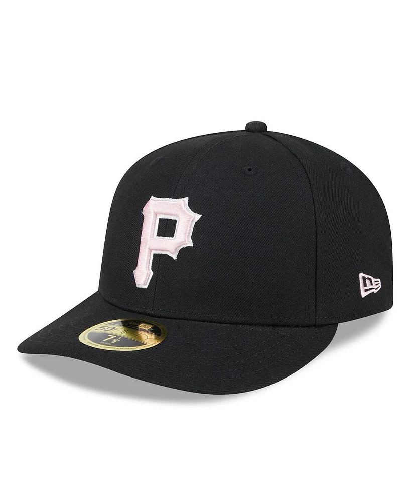 New Era Men's Black Pittsburgh Pirates 2024 Mother's Day Low Profile 59FIFTY Fitted Hat