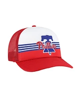 47 Brand Men's Red Philadelphia Phillies Lift Off Foam Front Mesh Trucker Adjustable Hat