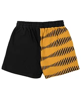 Dumbgood Men's Orange Garfield Striped Shorts