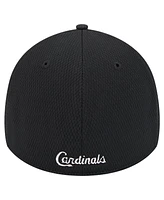 New Era Men's Black St. Louis Cardinals Active Dash Mark 39THIRTY Flex Hat