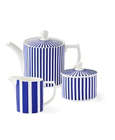 Spode Blue Italian Steccato Tea Serving Set