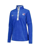 Columbia Women's Blue New York Rangers Benton Springs Half-Snap Jacket