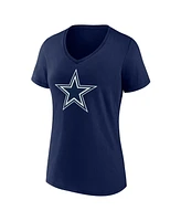 Fanatics Women's Navy Dallas Cowboys Plus Mother's Day 1 Mom V-Neck T-Shirt