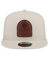 New Era Men's Stone Las Vegas Raiders Premier 9FIFTY Snapback Hat