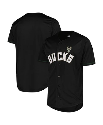 Fanatics Men's Black Milwaukee Bucks Pop Baseball Jersey