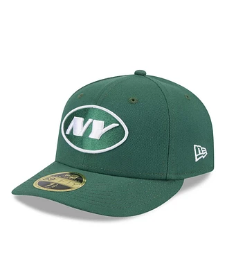 New Era Men's Green York Jets Omaha Low Profile 59FIFTY Fitted Hat