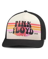 American Needle Men's Cream/Black Pink Floyd Sinclair Trucker Adjustable Hat