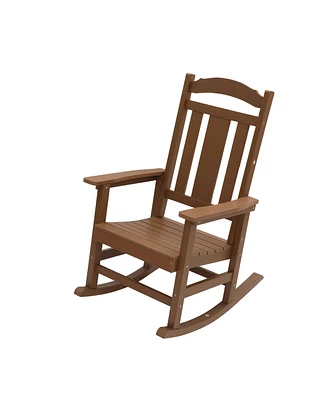 Mondawe Folding Adirondack Chairs, All Weather Outdoor Chairs for Deck Backyard Patio