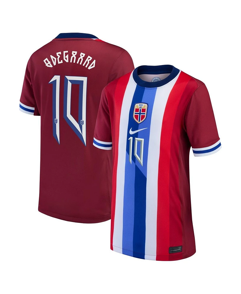 Nike Youth Martin Odegaard Red Norway National Team 2024 Home Replica Jersey