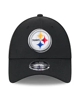 New Era Men's Black Pittsburgh Steelers 2024 Nfl Draft 9FORTY Adjustable Hat