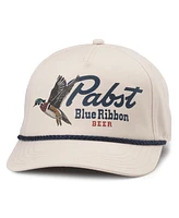 American Needle Men's Natural Pabst Blue Ribbon Canvas Cappy Adjustable Hat