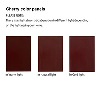 Lighted Cherry Curio Cabinet, Adjustable Shelves