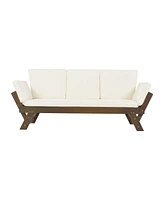 Streamdale Furniture Wooden Daybed Sofa Chaise Lounge for Small Outdoor Spaces